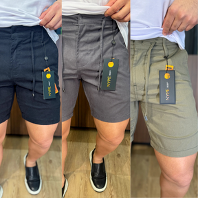 Kit 3 Bermudas Sarja Alpha - 51% OFF [QUEIMA DE ESTOQUE PELA METADE DO PREÇO]