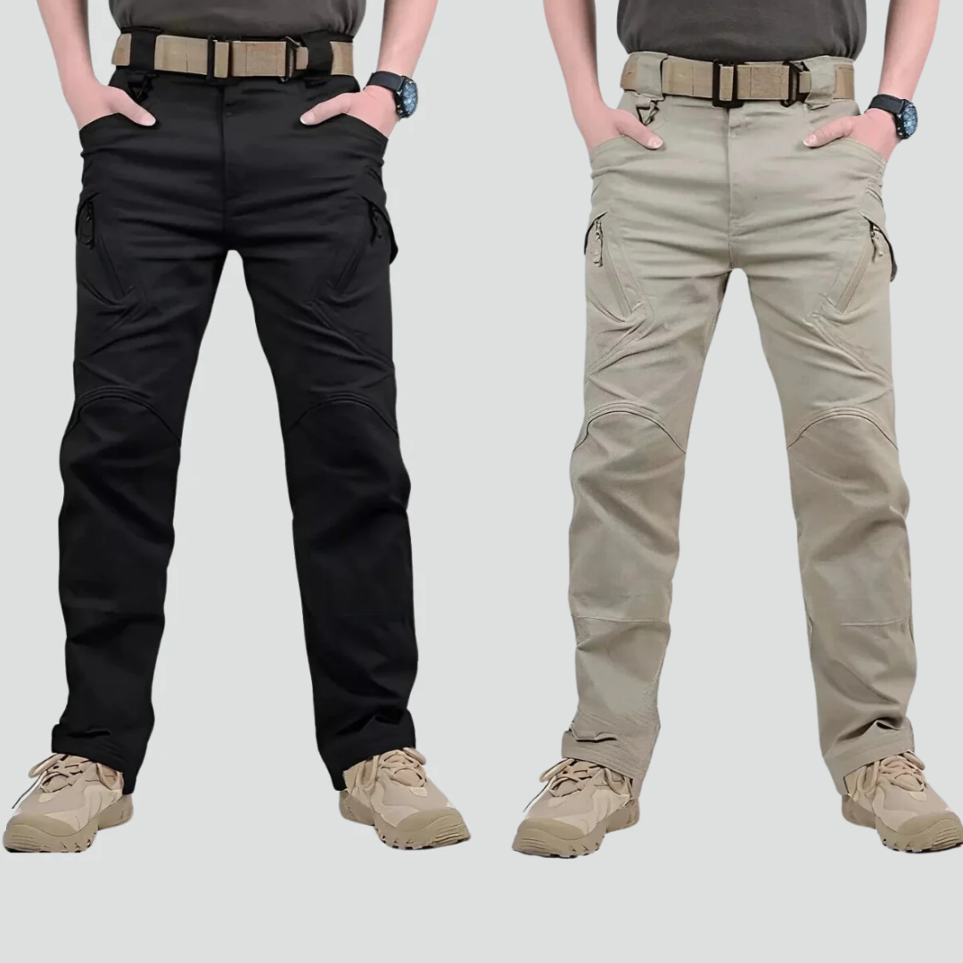 Calça Militar Tactical - Caque e Preto G (42 ao 44)